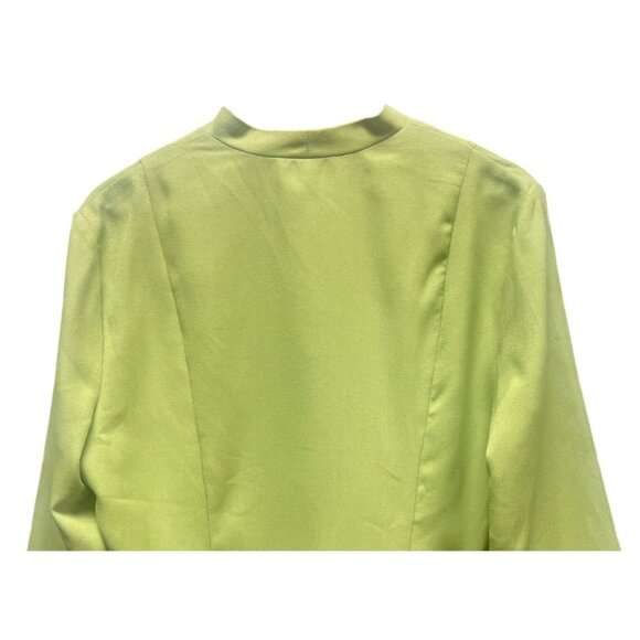 Miss Dorby Vintage 90's Charteuse Polyester Cropped Blazer - Picture 5 of 6
